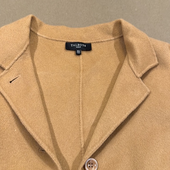 Talbots Camel Color Fleece Coat - Picture 5 of 6